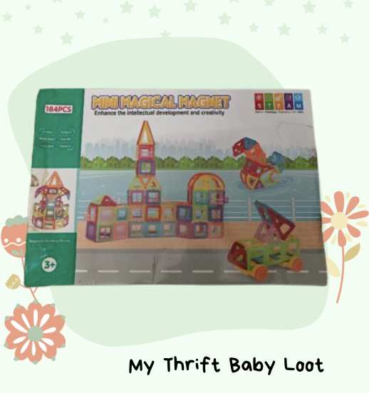 Preloved Mini Magnetic Tiles (184 pcs)